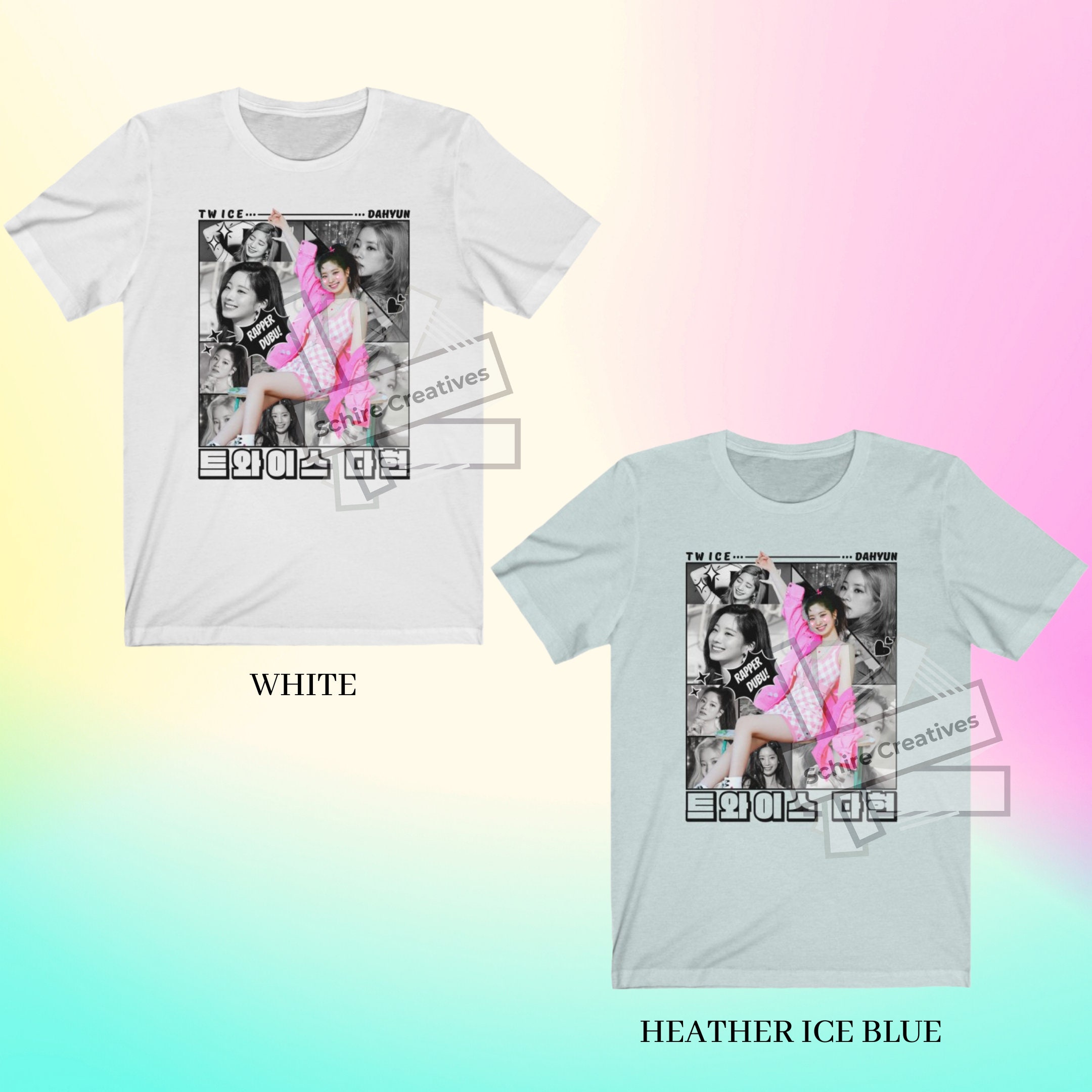 TWICELIVETシャツ ダヒョン ダヒョン TWICE トゥワイス ロゴTシャツ 男女兼用Tシャツ T