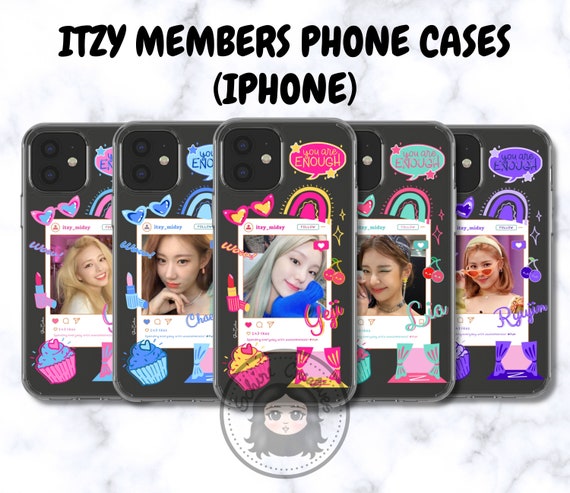 Itzy Members Phone Cases Itzy Iphone Case Itzy Clear Case Etsy 日本