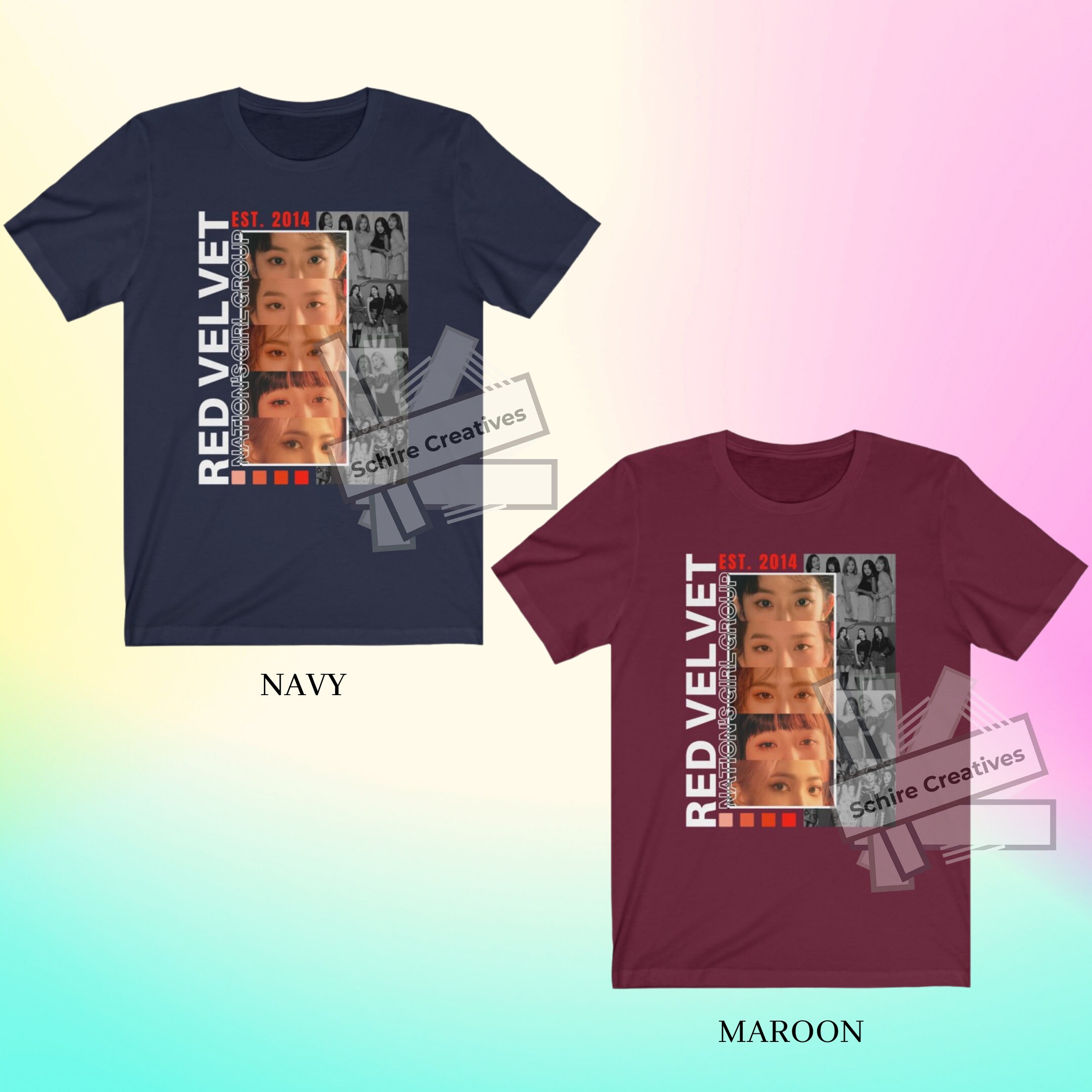 ☆DEINET☆RED VELVET着用 CRESCENDO GRAPHICS T-SHIRT 男女兼用 Red Velvet Unisex Shirt, Red Velvet Graphic Tee - Etsy