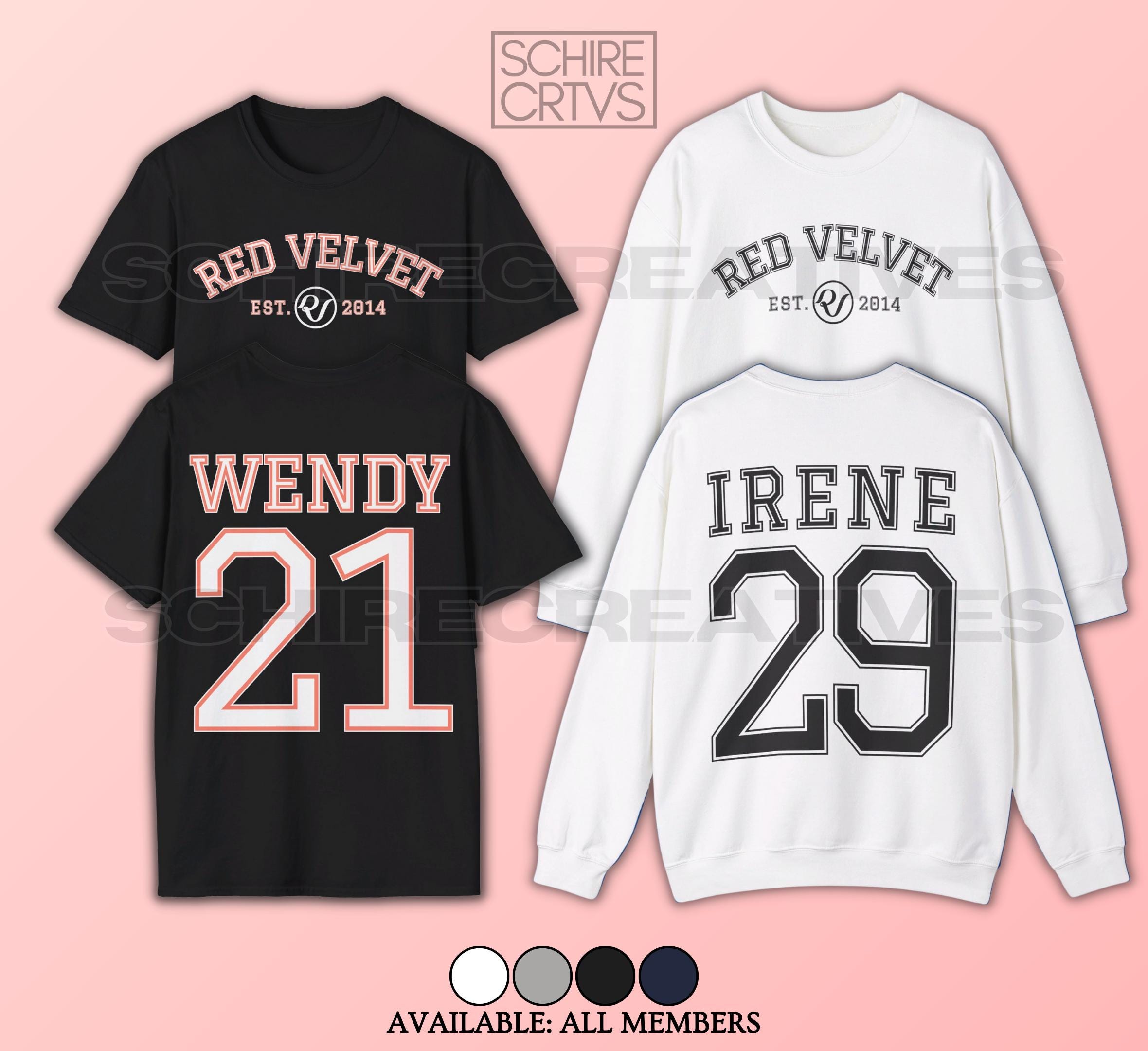 Red Velvet Members Shirt, Red Velvet Sweatshirt, Irene, Seulgi