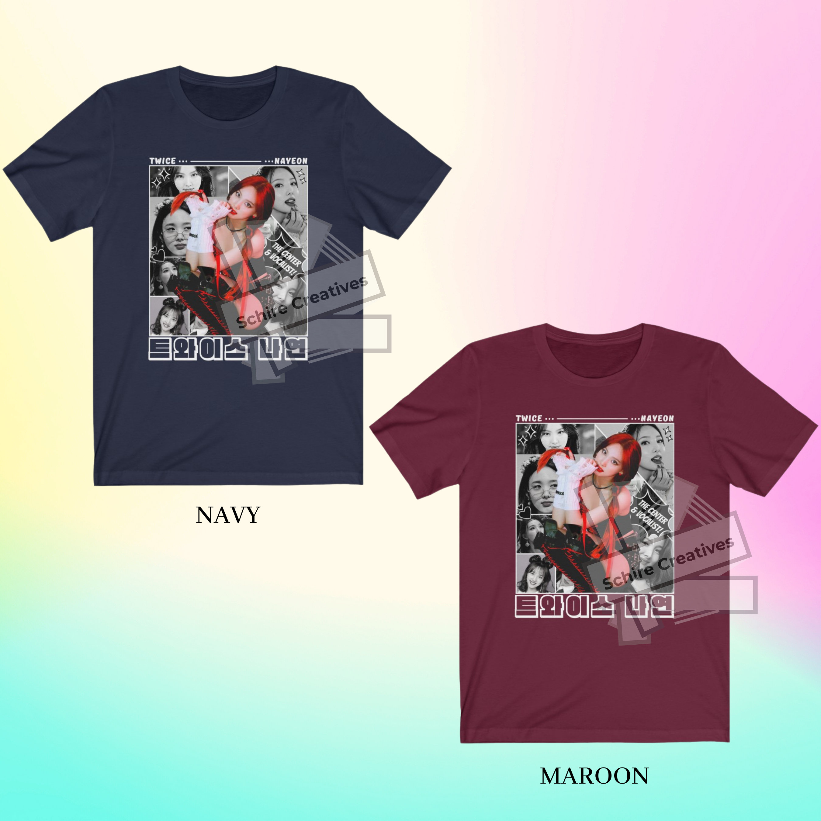 ナヨン ユニセックス シャツ、ナヨン グラフィック T シャツ、TWICE