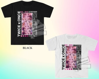 TWICE ユニセックス シャツ、TWICE ONCE グラフィック T シャツ - Etsy