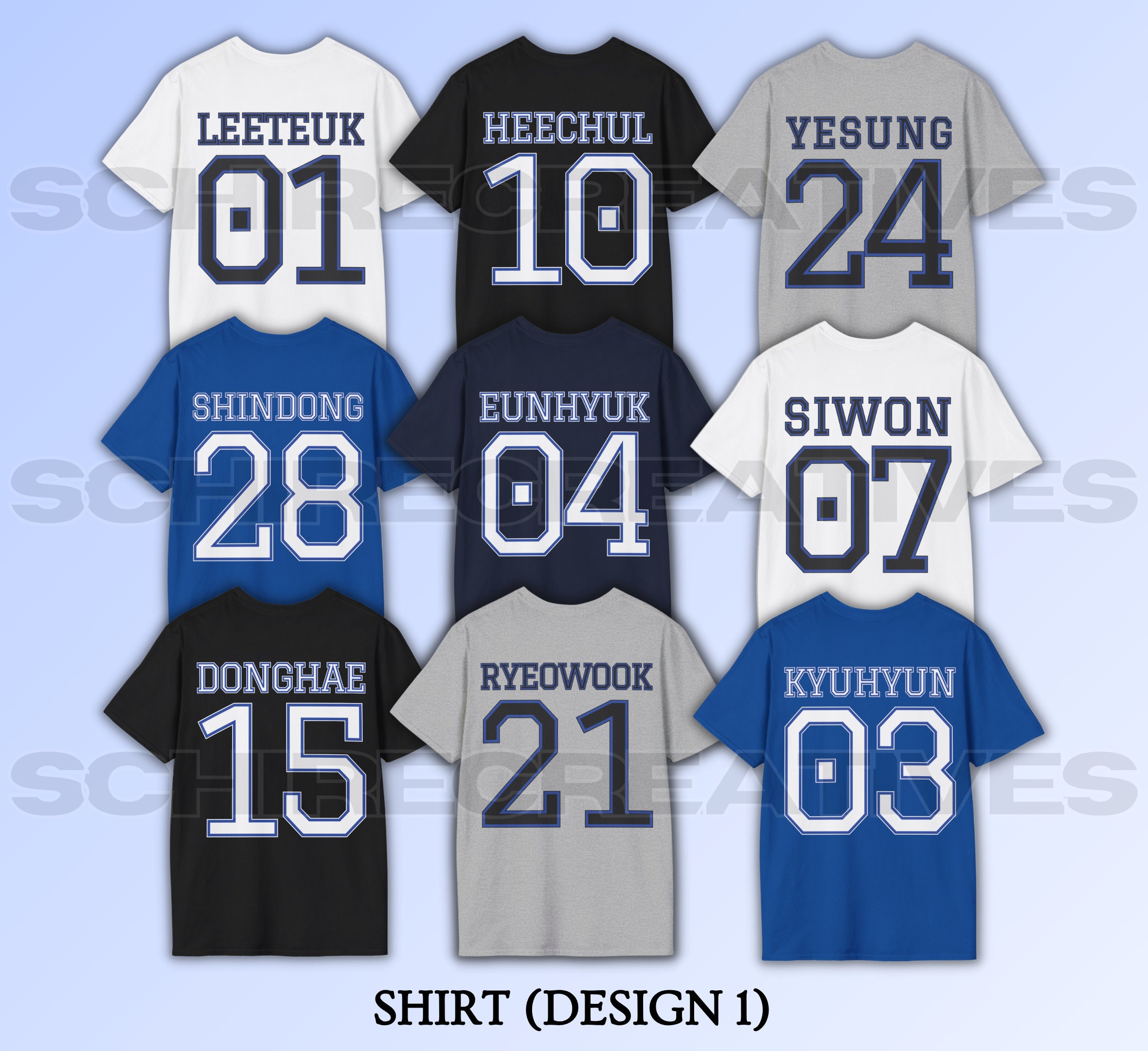 SJ Names All Members Shirt, Super Junior Sweatshirt - Etsy