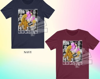 ジヒョ ユニセックス シャツ、ジヒョ グラフィック T シャツ、TWICE