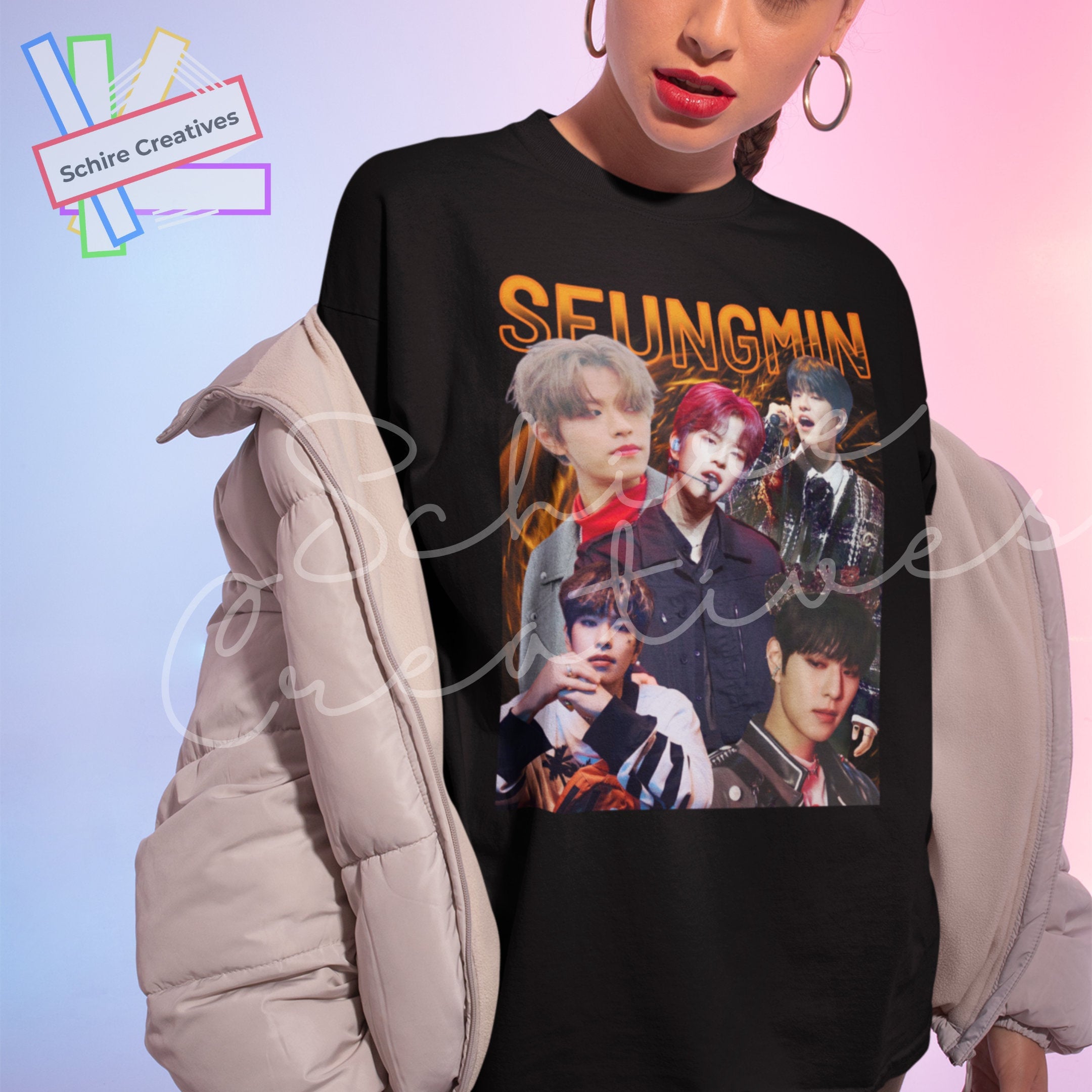 stray kids pop up 闇Tシャツ　購入トレカ付き　スンミン straykids スンミン 闇Tシャツ 美品｜Yahoo!フリマ（旧PayPay