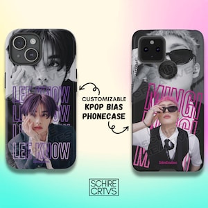 Kpop Bias Foto Handyhülle, Kpop ästhetik Handyhülle, Kpop ästhetische Handyhülle, benutzerdefinierte Handyhülle, personalisierte Handyhülle, Monochrome Handyhülle