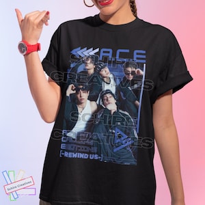 A.C.E 直筆サイン入りTシャツ　グッズ　イドンフン ET 4TH ANGEL T-SHIRT MONOTONE（第4の使徒モノトーン）XL