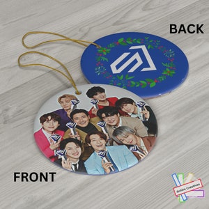 Super Junior Ceramic Ornament, Super Junior Christmas Tree Decoration