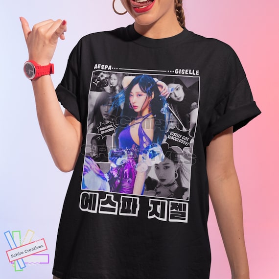aespa エスパ ジゼル GISELLE ユニフォーム Tシャツ Giselle Unisex Shirt, Giselle Graphic Shirt, Aespa Shirt - Etsy
