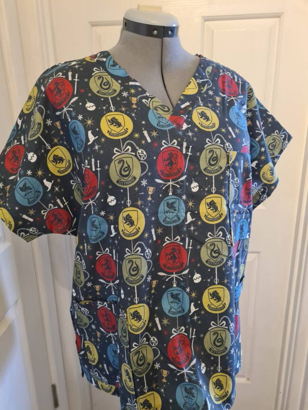 Medium Harry Potter Scrub Top Etsy