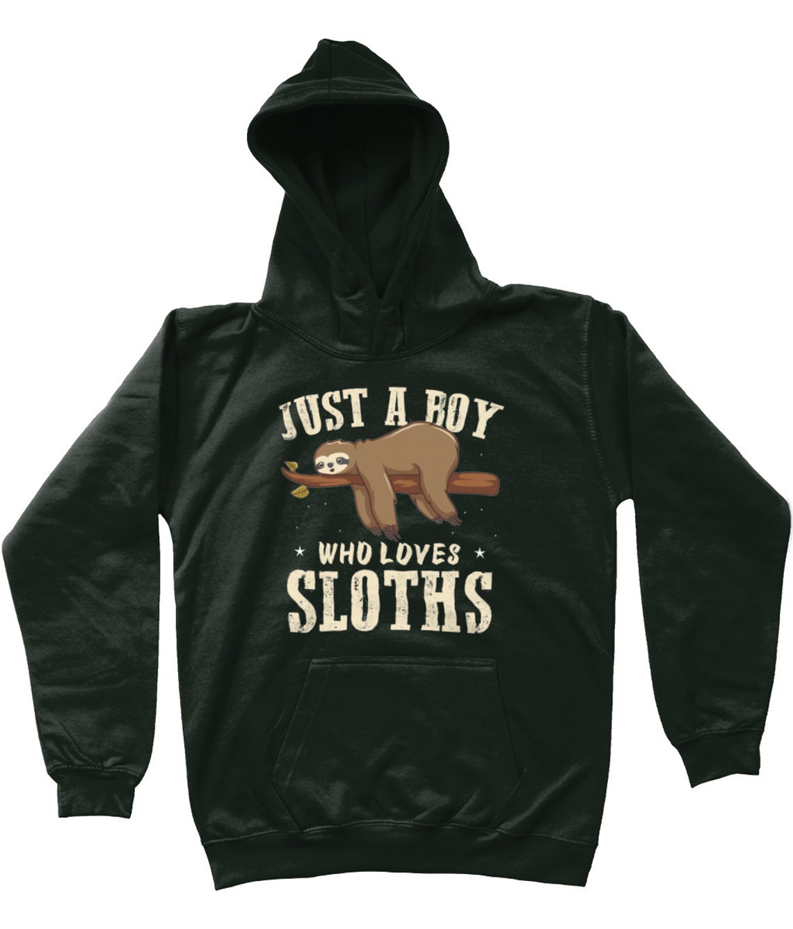 Just A Boy Who Loves Sloths Kids Hoodie Kids Sloth Hoody Etsy