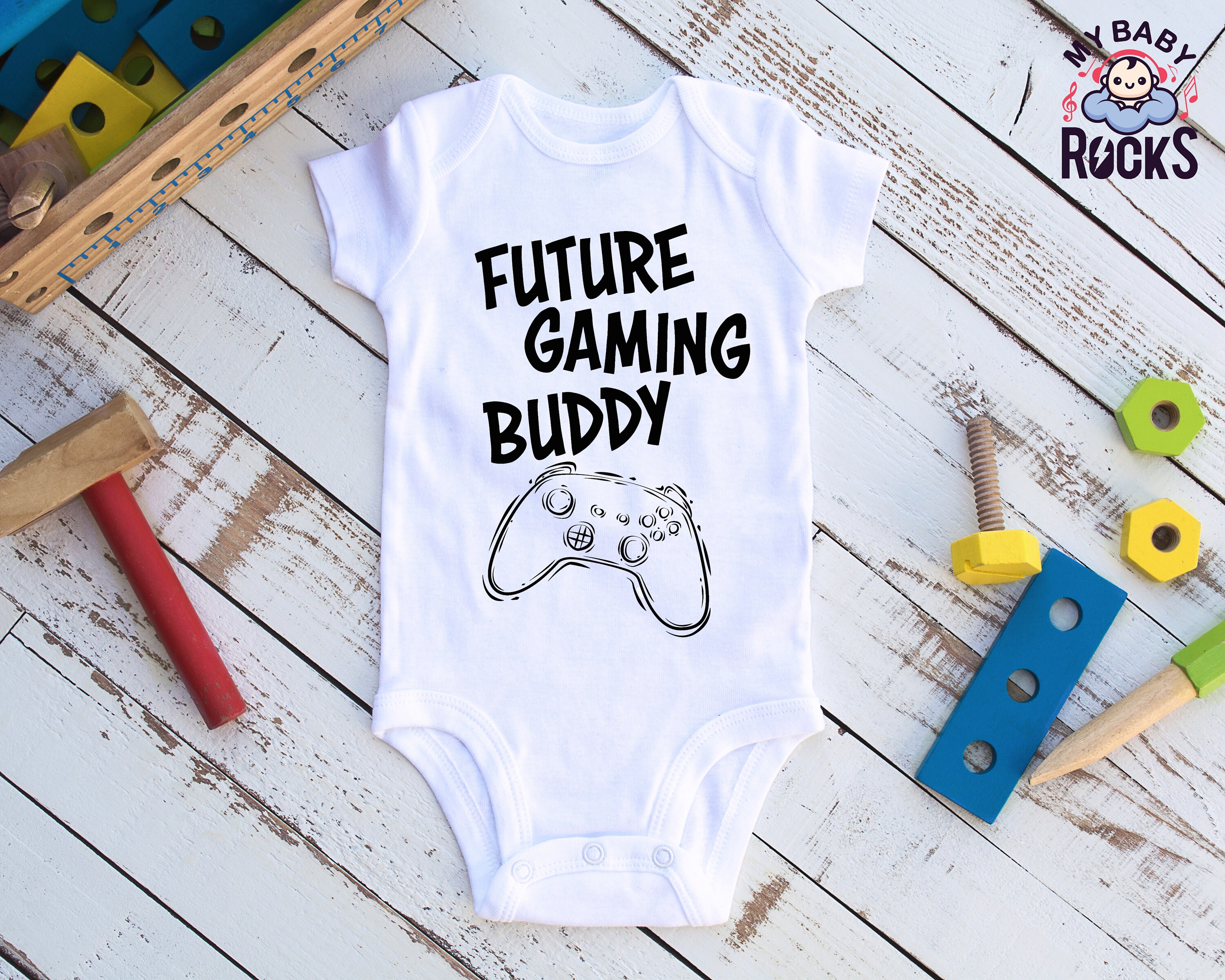 Future Gaming Buddy Baby Onesie Baby Grow Baby Bodysuit Etsy