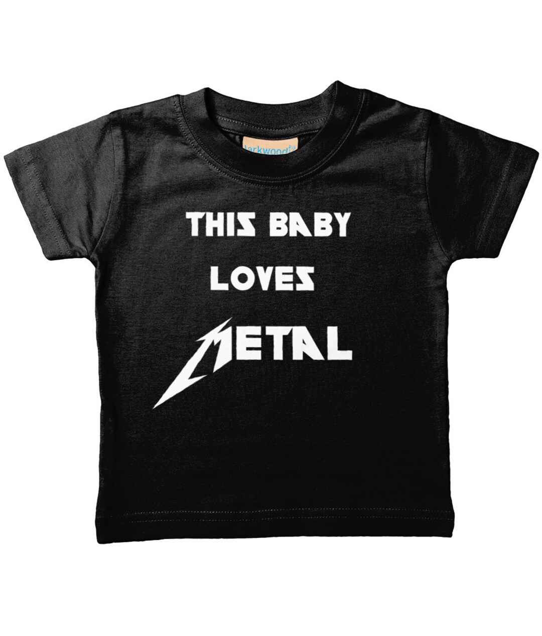 This Baby Loves Metal Kids and Baby T Shirt, Little Rocker, Rock Baby