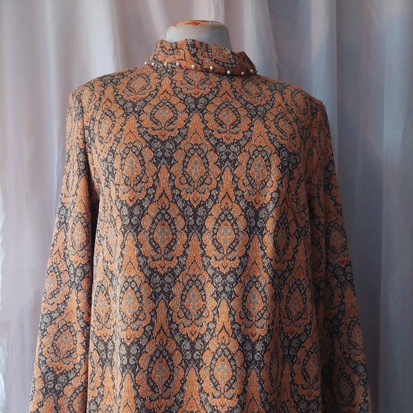 Taille de robe vintage 40 gr. M - L original hiver années 60/70