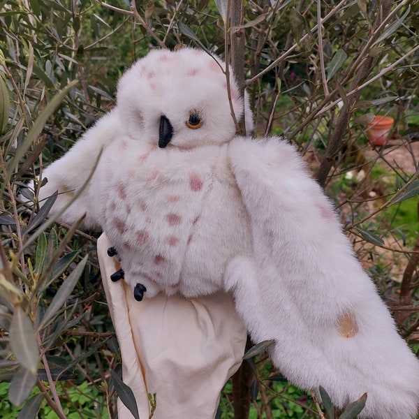 Vintage Handpuppe Hedwig Schleiereule Harry Potter Puppenspiel Fan