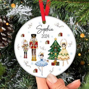 Nutcracker Ornament, Nutcracker Christmas Ornament, Nutcracker Play Ballerina Ornament, Cute Girl Ornament, Clara Sugar Plum Fairy Xmas Gift