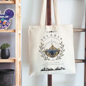 Torba Velaris City Of Starlight, Torba ACOTAR, Night Court Sarah J Mass Merch, Torba Velaris, Fani Crescent City, Fantastyczny prezent książkowy
