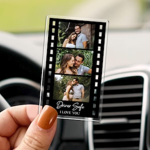 Personalized Photo Car Visor Clip, Boyfriend Christmas Gifts, Drive Safe Gift, Husband Gift, Valentines Day Gift for Boyfriend, Gift for Him