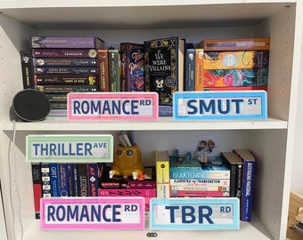 Personalized Library Sign Custom Book Decor Bookish Home Decor Bookshelf Sign for Book Nook, Book Lover Gift, Reader Gift