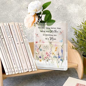 Personalized Mother Daughter Flower Vase, The Only Thing Better Than Being Your Mother, Mom To Daughter Gift, Mothers Day Vase, New Mom Gift