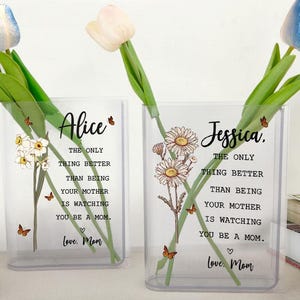 Daughter Gift from Mom, Custom Mother Daughter Vase, The Only Thing Better Than Being Your Mother, Mother&#39;s Day Gift, New Mom Gift