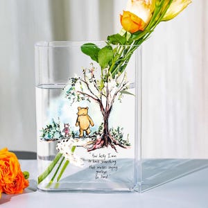 Winnie Pooh: Qué suerte tengo de tener algo que dificulta tanto la despedida. Acuarela, regalo de condolencia, regalo de despedida, decoración infantil.