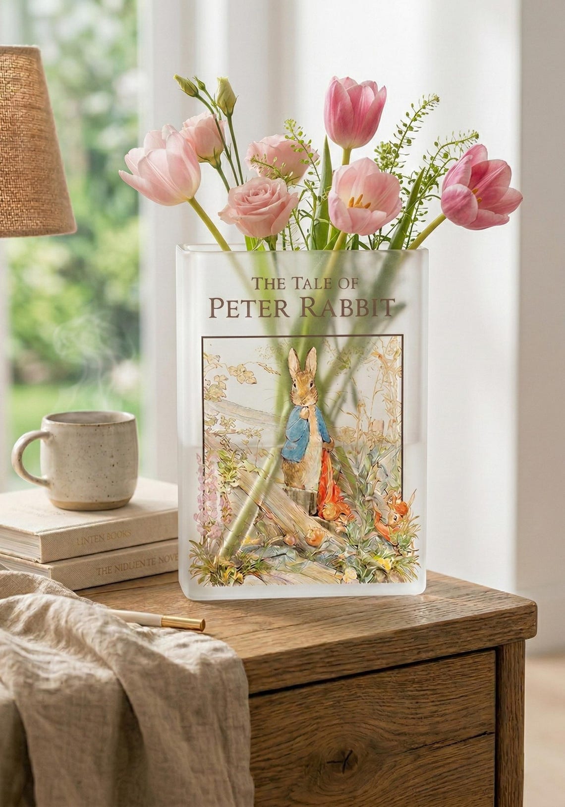 Peter Rabbit Vases Peter Rabbit Book Vase, Beatrix Potter Inspired Acrylic Book Flower ...