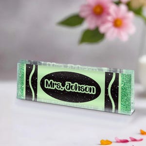 Personalized Name Plate for Teacher, Custom Teacher Desk Name Plate, Teacher Name Sign, Teacher Appreciation Gifts, Gift for Teacher