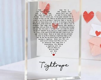 Personalized Acrylic Plaque with Photo, Valentines Day Gifts for Boyfriend, Girlfriend Gifts, Personalized Gifts, Song Plaque