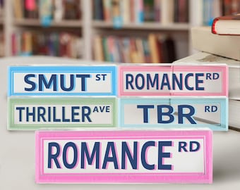 Library Sign, Personalized Acrylic Bookshelf Sign, Library Book Nook Bookish Home Decor, Reader Book Lover Gifts for Daughter Girl