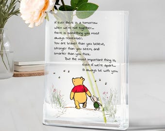 Als er ooit een morgen is dat we niet samen zijn... Winnie de Poeh en Knorretje cadeau Vriendschapscadeau beste vriend Boek Vaas afscheidscadeau