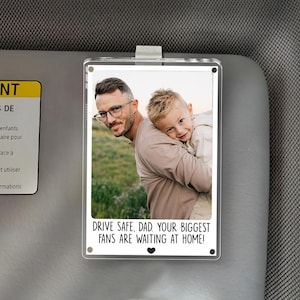 Polaroid Photo for Car, Add Your Own Polaroid Photo Car Visor Clip, Custom Sun Visor Clip, Photo Car Decoration, Fathers Day Gift For Dad