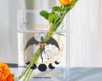 Basgiath War College Book Vase | Fourth Wing Gift | Iron Flame | Book Lover Gift Idea | Bookish Gift | Dragon Rider | Gifts For Readers