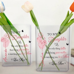 Personalized Mother&#39;s Day Flower Vase, The Only Thing Better Than Being Your Mother, New Mom Gift, Mother&#39;s Day Gift Mom, Gift for Daughter