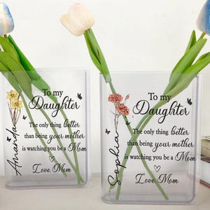 Personalized Mother-Daughter Flower Vase, The Only Thing Better Than Being Your Mother, New Mom Gift, Mother&#39;s Day Vase, Gift for Daughter