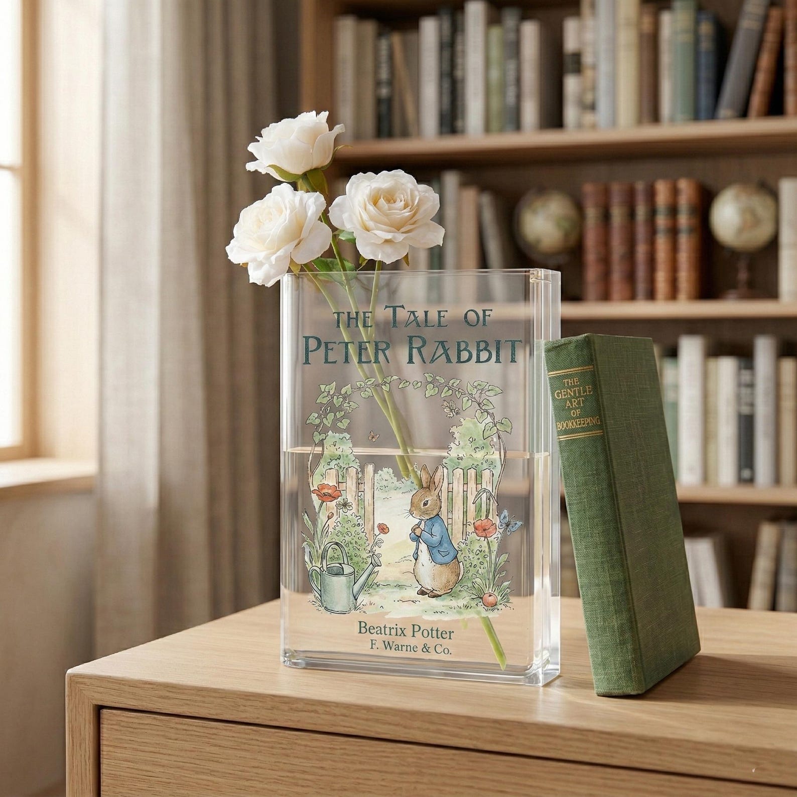 Peter Rabbit Vases Peter Rabbit Book Vase, Beatrix Potter Inspired Acrylic Book Flower ...