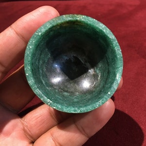 Natural Green Jade bowl , Aventurine Bowl, Aventurine Crystal Bowl, Crystal Bowl, Hand Carved bowl, Gemstone Bowl,  Cleansing healing