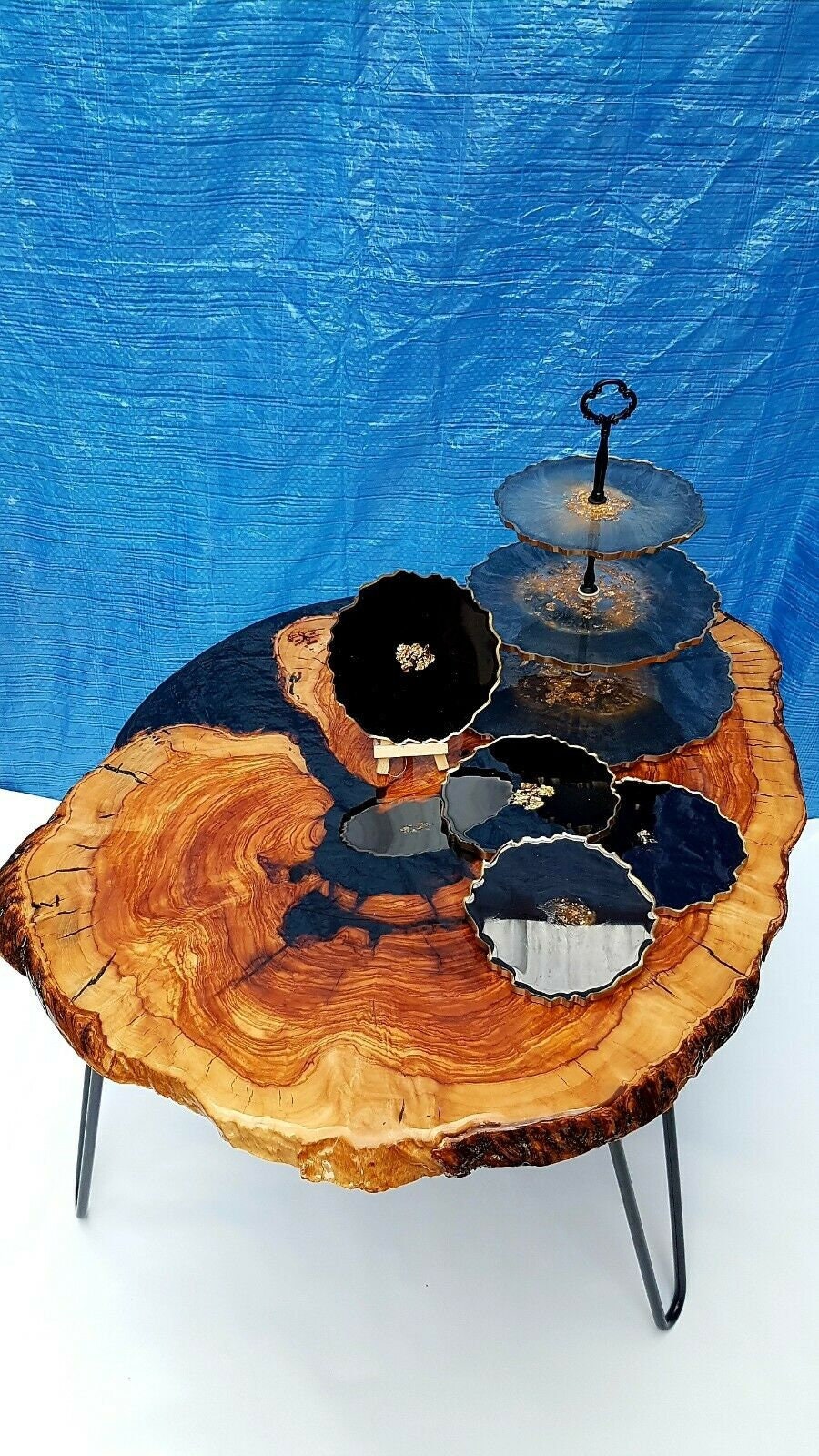 Bespoke Epoxy resin coffee table Etsy