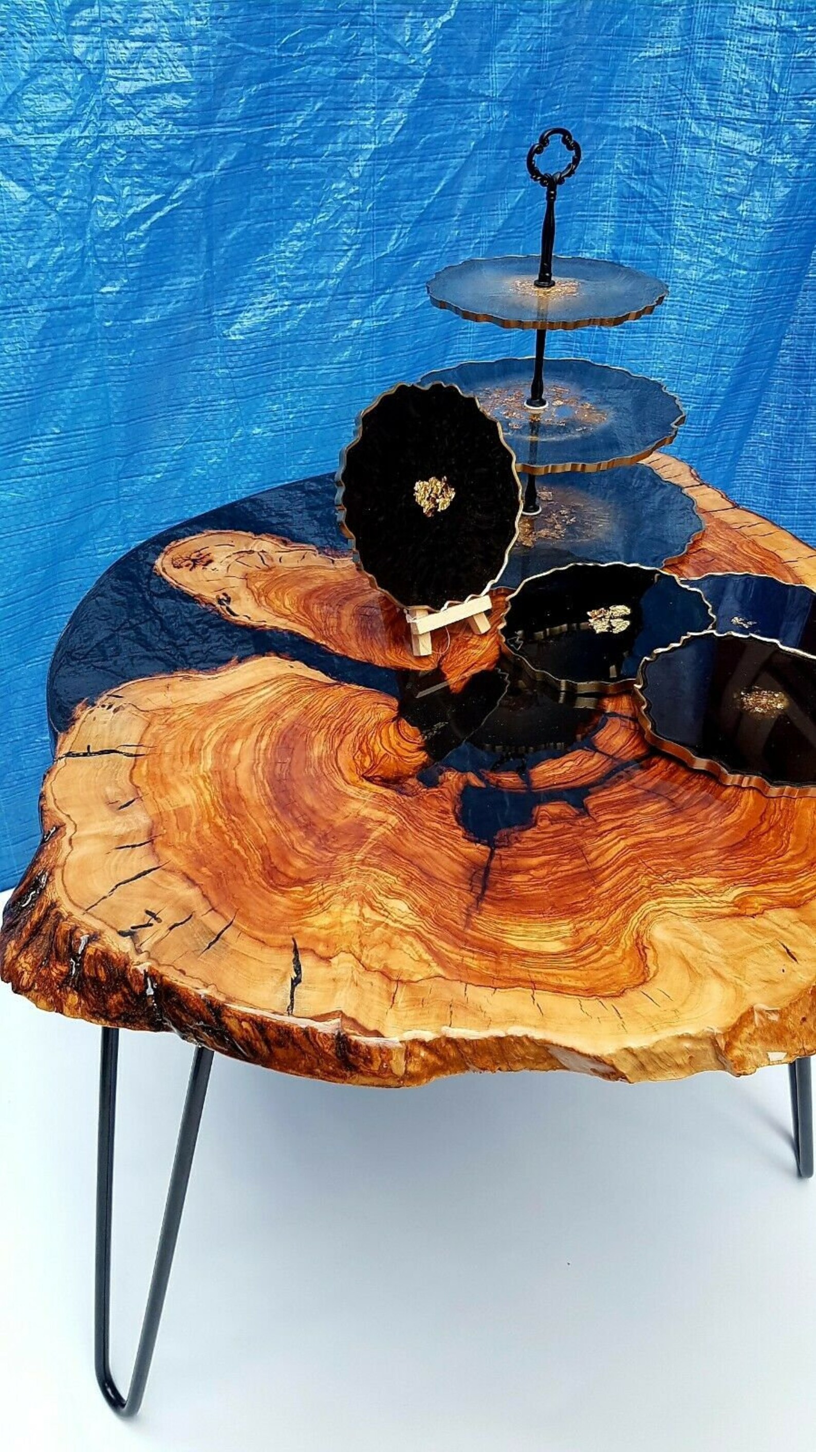 Bespoke Epoxy resin coffee table Etsy
