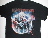 Iron Maiden Vintage Bootleg Shirt Merch Eddie Heavy Metal 90s