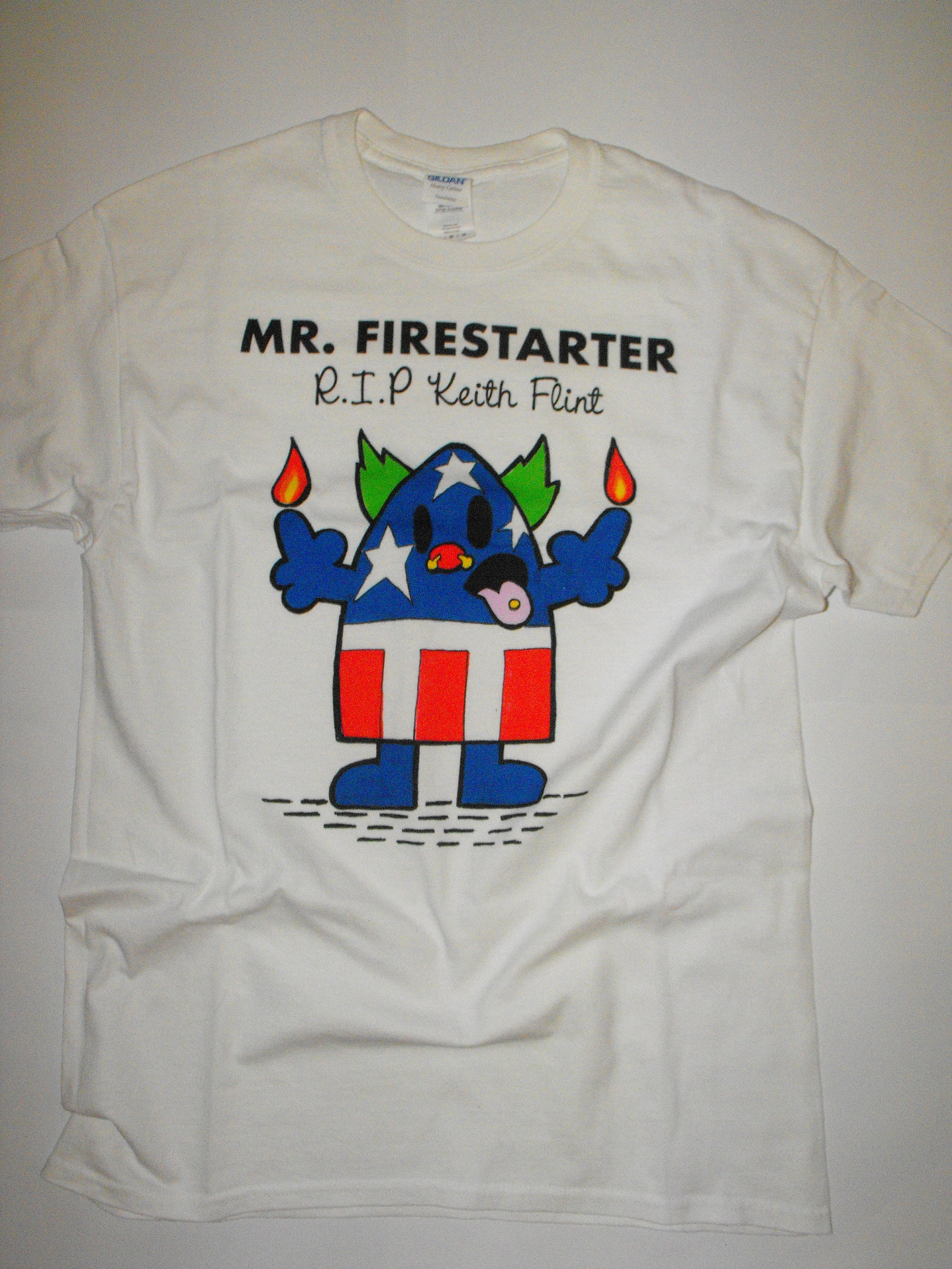 The Prodigy Tribute Keith Flint Mr. Firestarter Tshirt Size M Etsy