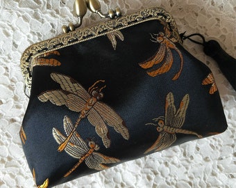 Vintage Kiss Lock Dragonfly Coin Purse-Handmade Coin Purse For Women