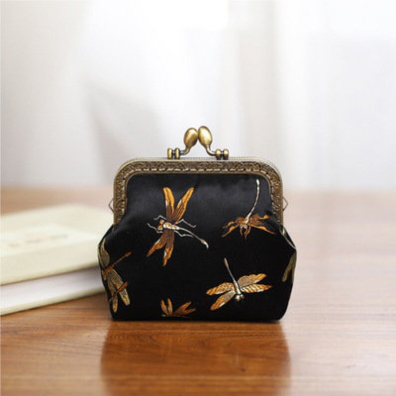 Vintage Kiss Lock Dragonfly Coin Purse-Handmade Coin Purse For Women