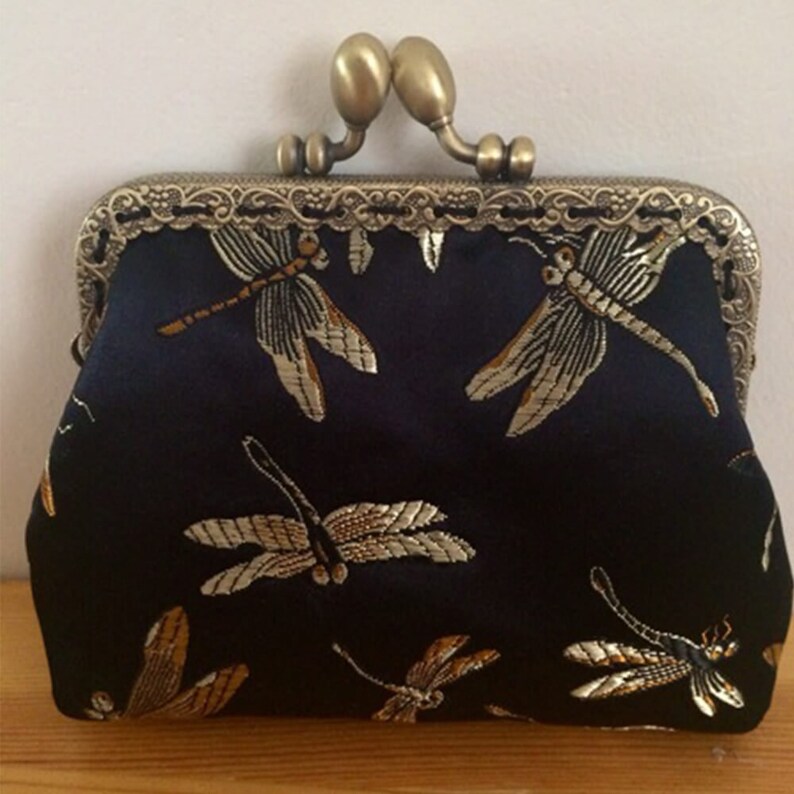 Vintage Kiss Lock Dragonfly Coin Purse-Handmade Coin Purse For Women