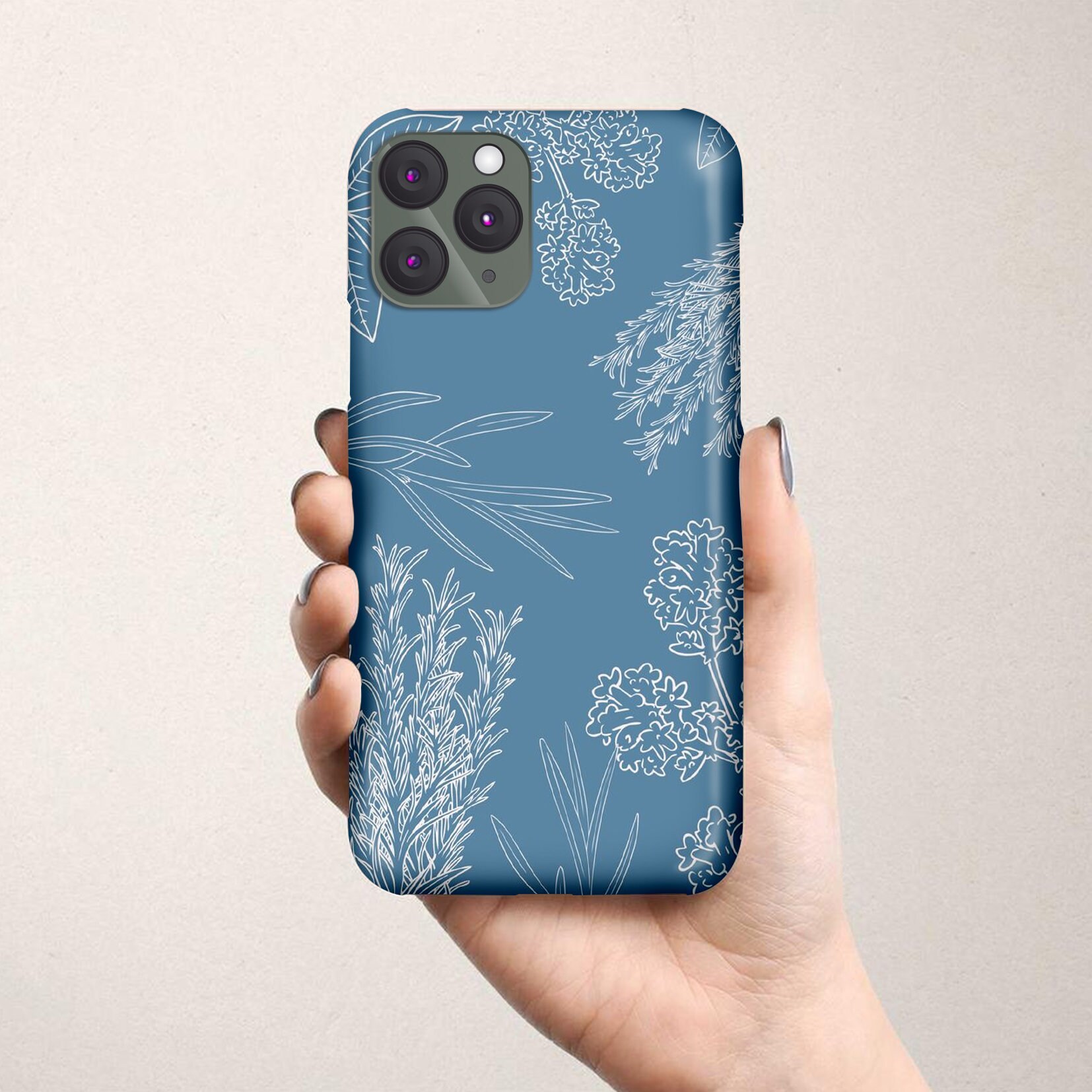 Blue Floral Case For iPhone 12 case iPhone 11 case iPhone 11 Etsy