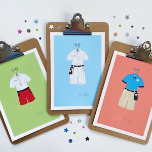 Art Print | CEP and DCP Lifeguard, Custodial and Character Attendant Costumes | Designed by Believers, Dreamers & You.