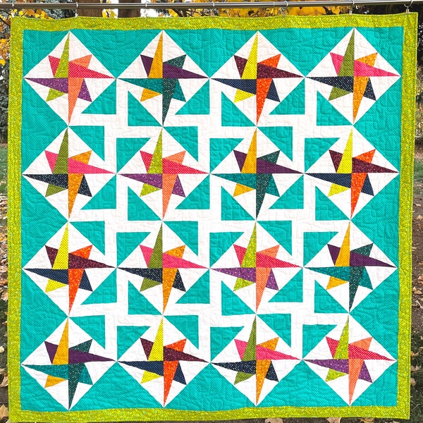 Sparkle Quilt Pattern - Modern Quilt Pattern