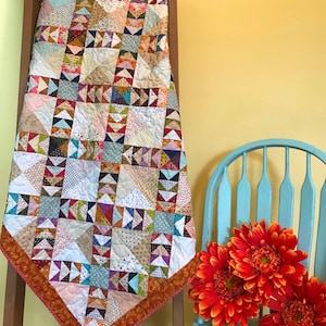 Flying Geese Quilt PDF Pattern - Flying Geese in Fall - Fall Quilt Pattern - Autumn Quilt Pattern