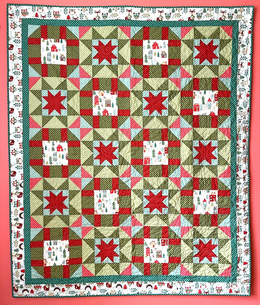 Christmas PDF Quilt Pattern - Cozy Christmas PDF Quilt Pattern - Etsy