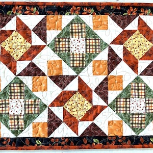 Padrão de colcha para jogo americano em PDF - Padrão de colcha para o Dia de Ação de Graças - Padrão de colcha para o Outono